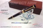Perfect Replica Montblanc Special Edition Gold Clip Black Ballpoint Pen AAA+